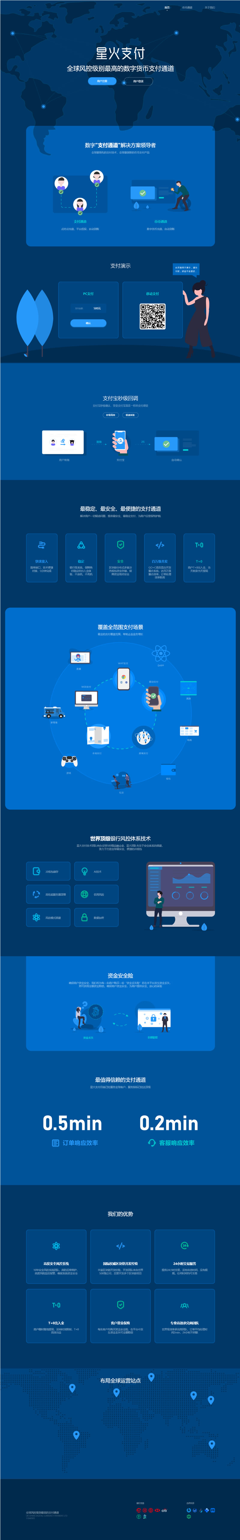 B201 星火支付/USDT承兑系统/支持ERC20 OMNI/代理商/第三方支付对接